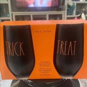 NEW Rae Dunn Halloween Insulated Stainless Steel Wine Glasses